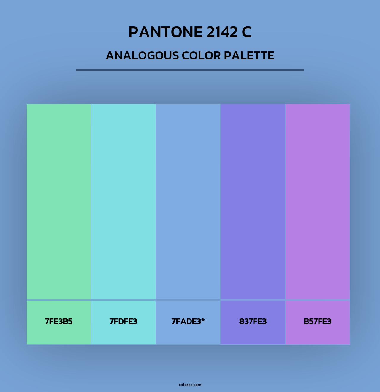 PANTONE 2142 C - Analogous Color Palette