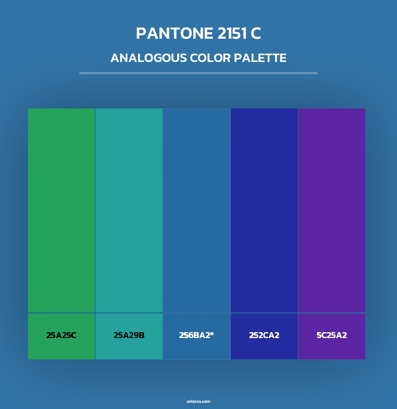 PANTONE 2151 C - Analogous Color Palette