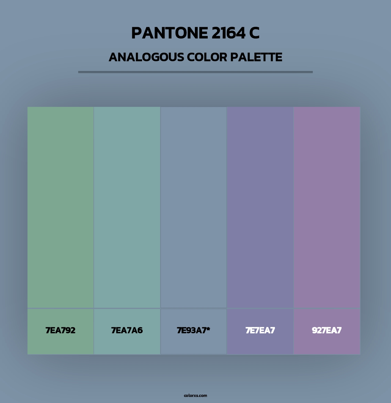 PANTONE 2164 C - Analogous Color Palette