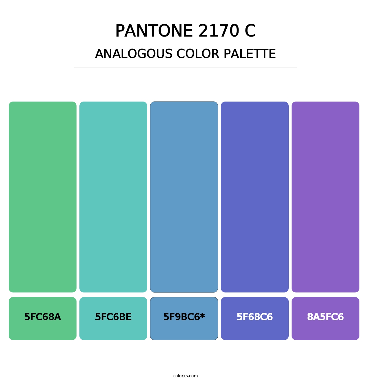 PANTONE 2170 C - Analogous Color Palette
