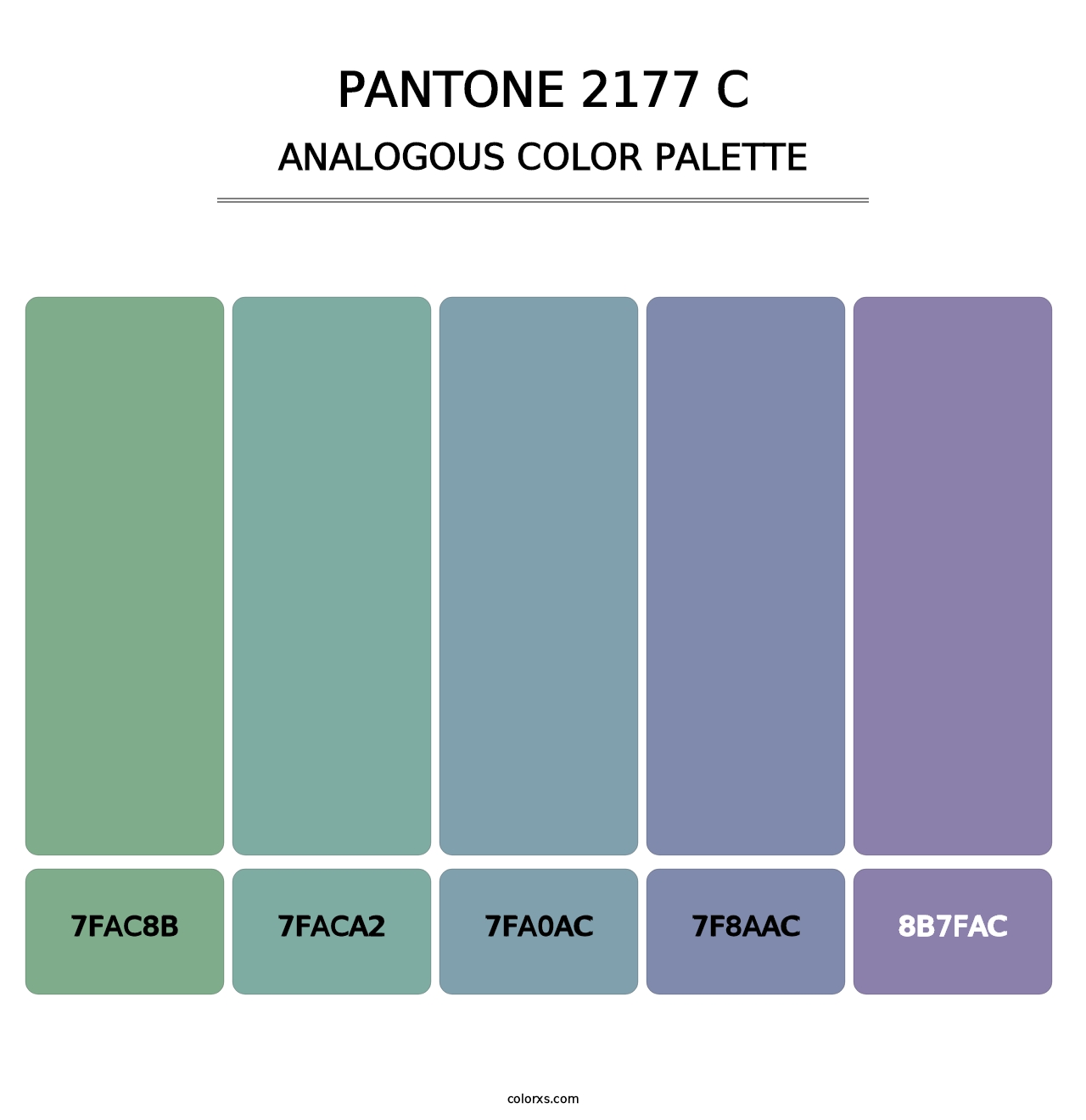 PANTONE 2177 C - Analogous Color Palette