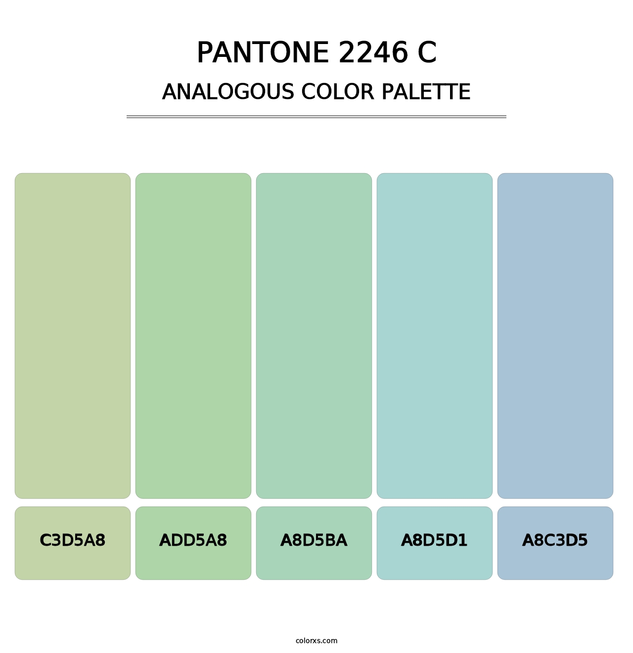 PANTONE 2246 C - Analogous Color Palette