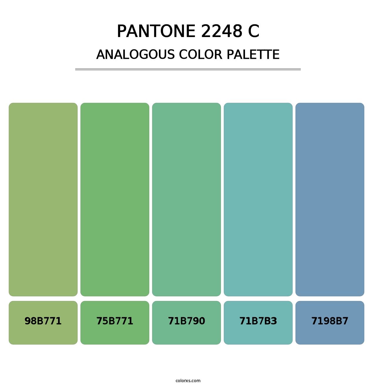 PANTONE 2248 C - Analogous Color Palette