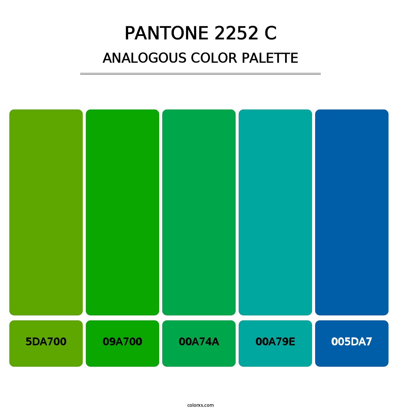 PANTONE 2252 C - Analogous Color Palette