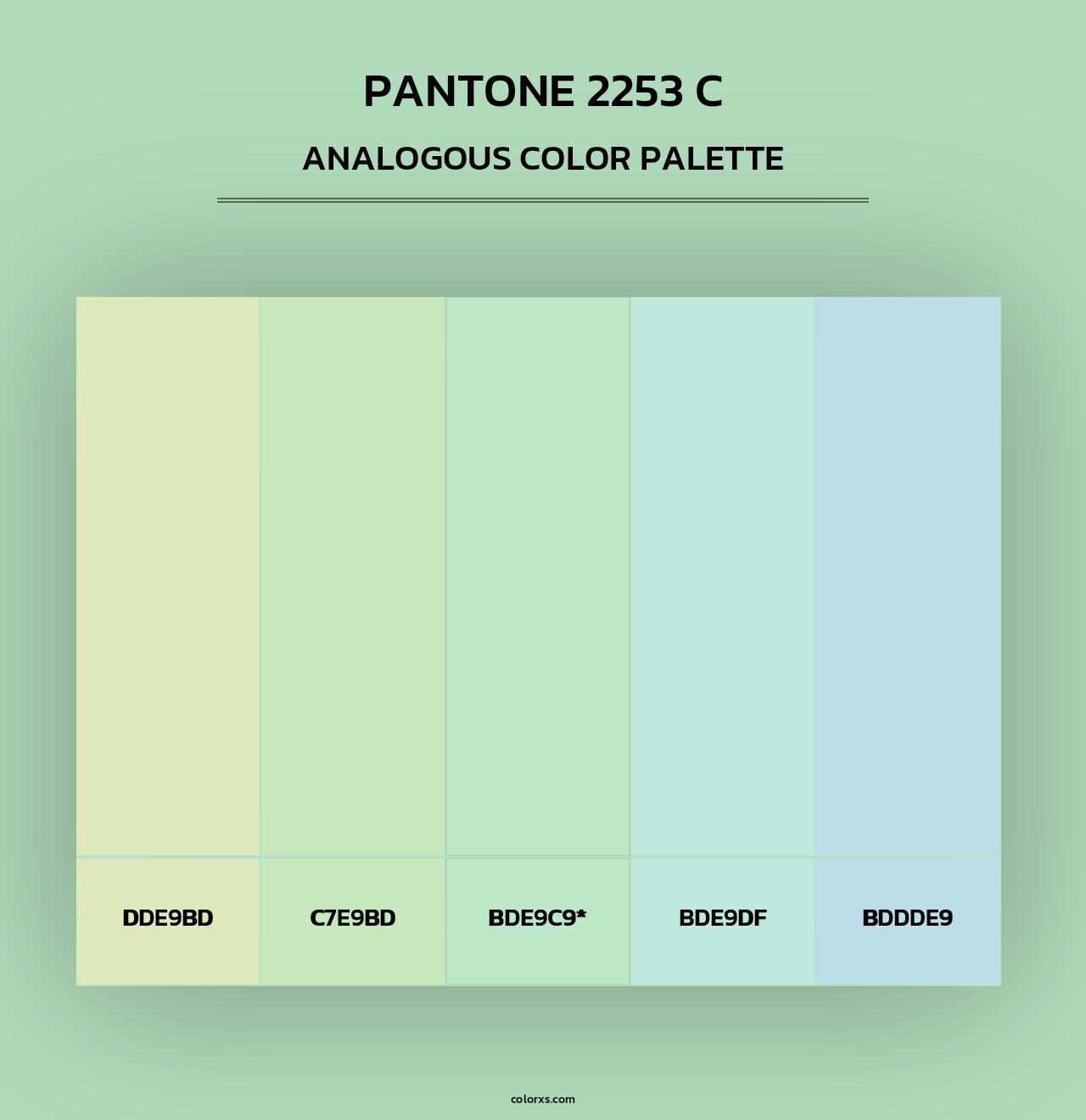 PANTONE 2253 C - Analogous Color Palette
