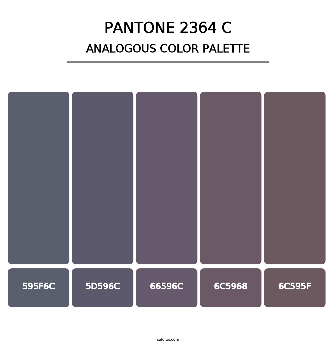 PANTONE 2364 C - Analogous Color Palette