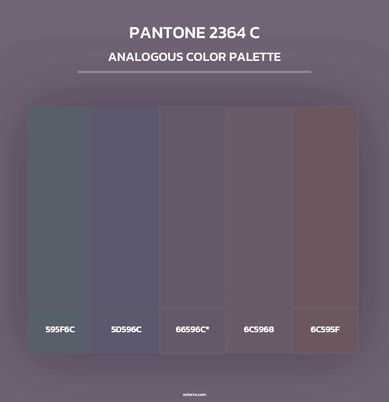 PANTONE 2364 C - Analogous Color Palette