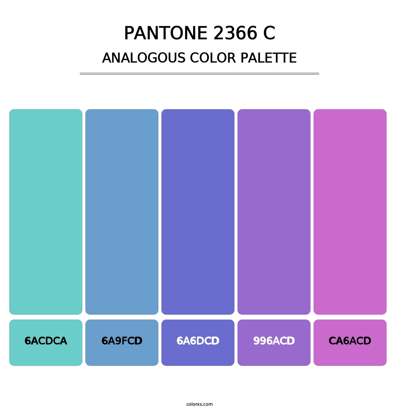 PANTONE 2366 C - Analogous Color Palette