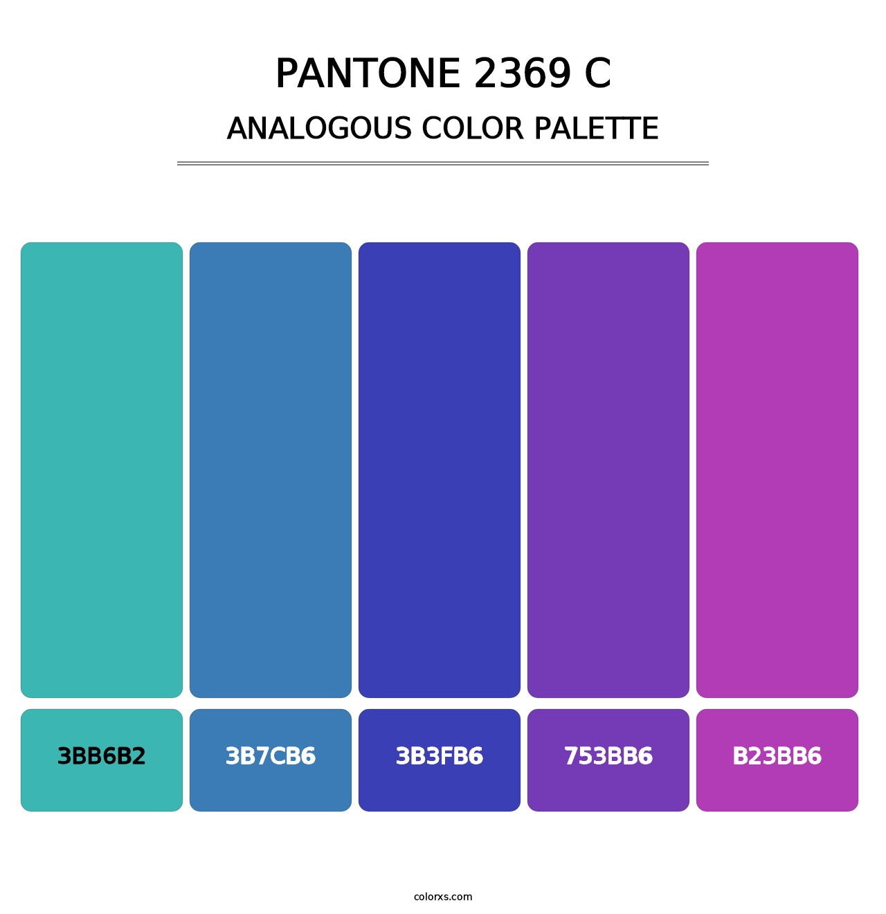 PANTONE 2369 C - Analogous Color Palette
