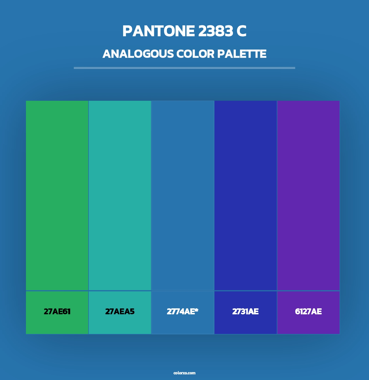 PANTONE 2383 C - Analogous Color Palette
