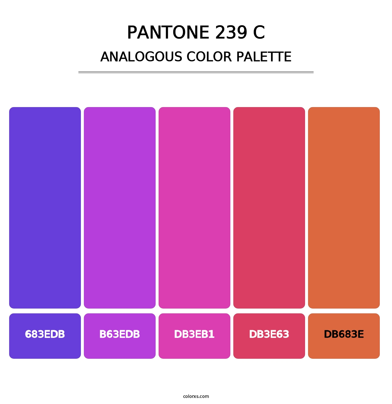 PANTONE 239 C - Analogous Color Palette
