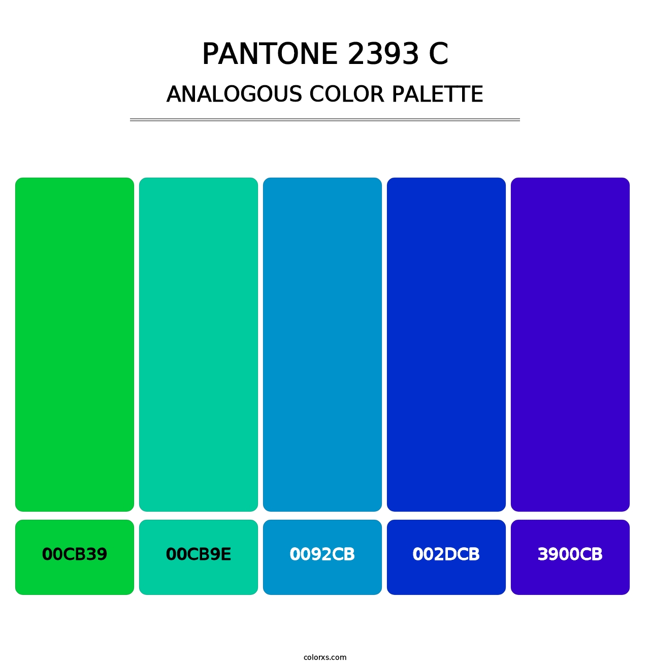 PANTONE 2393 C - Analogous Color Palette