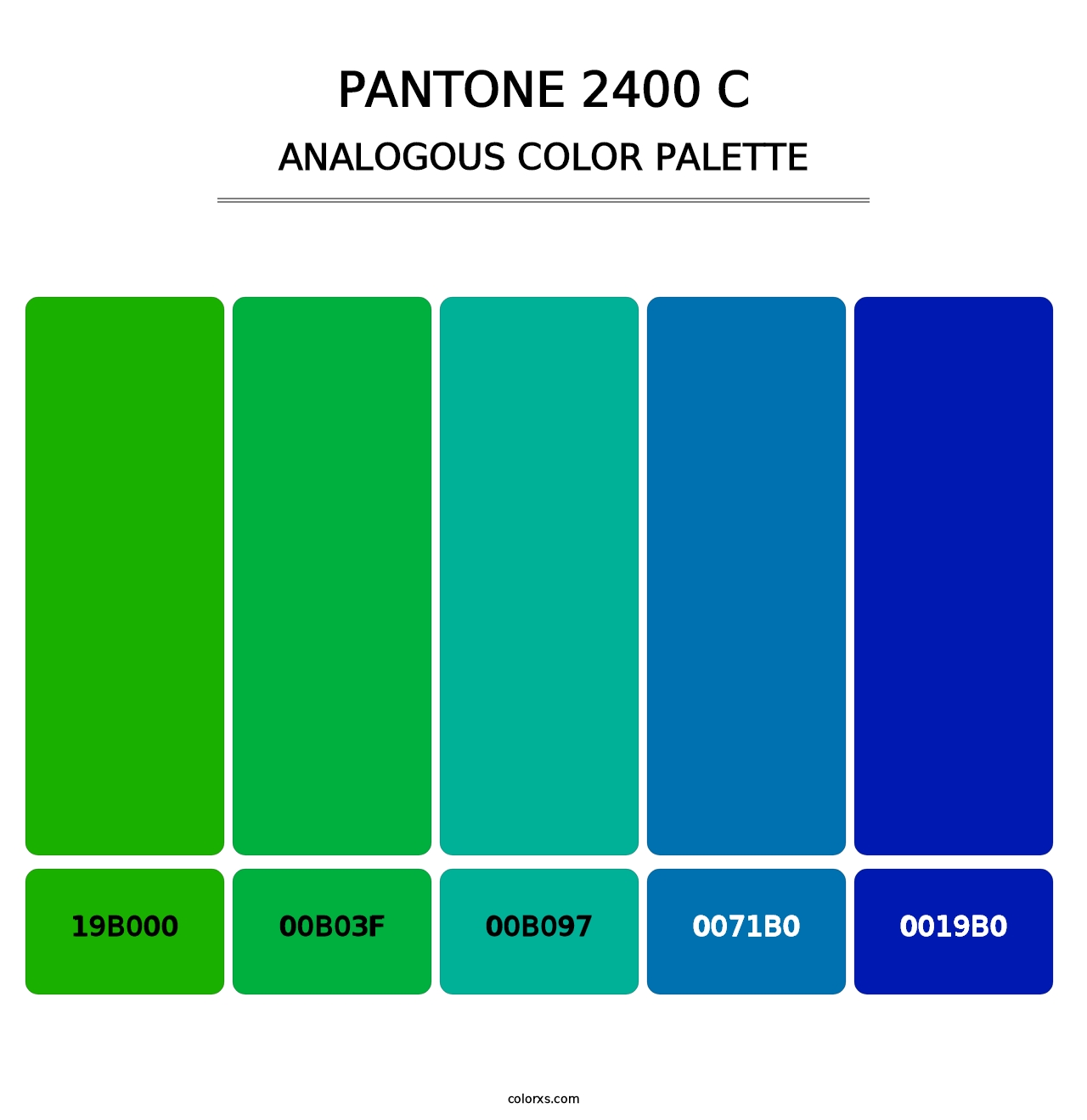 PANTONE 2400 C - Analogous Color Palette