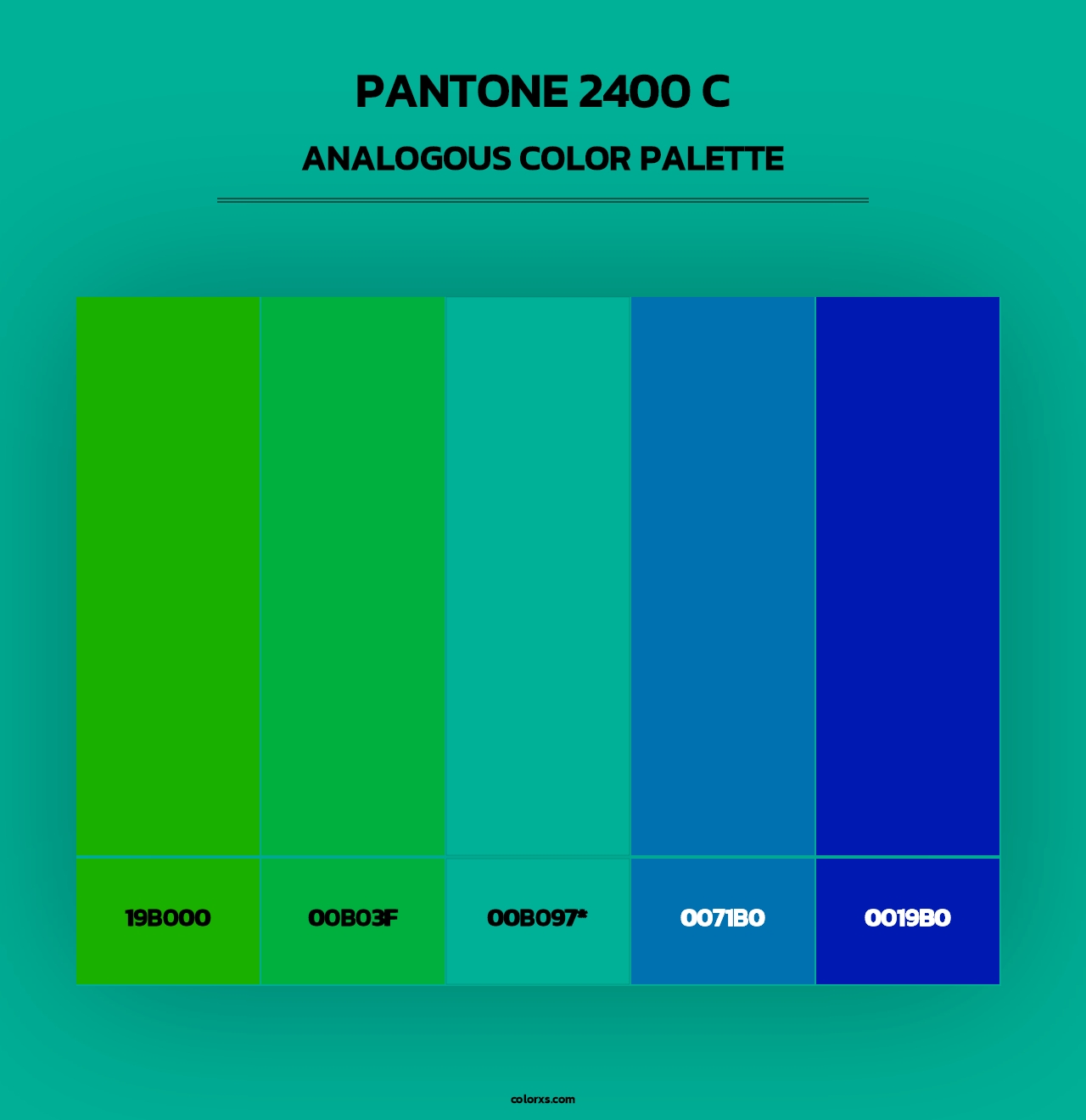 PANTONE 2400 C - Analogous Color Palette