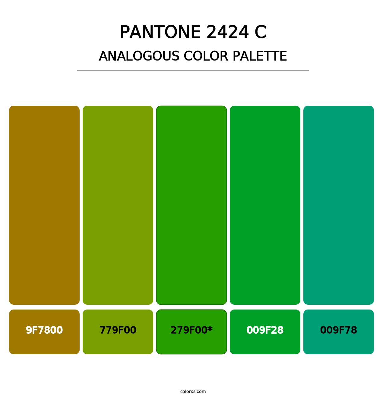 PANTONE 2424 C - Analogous Color Palette