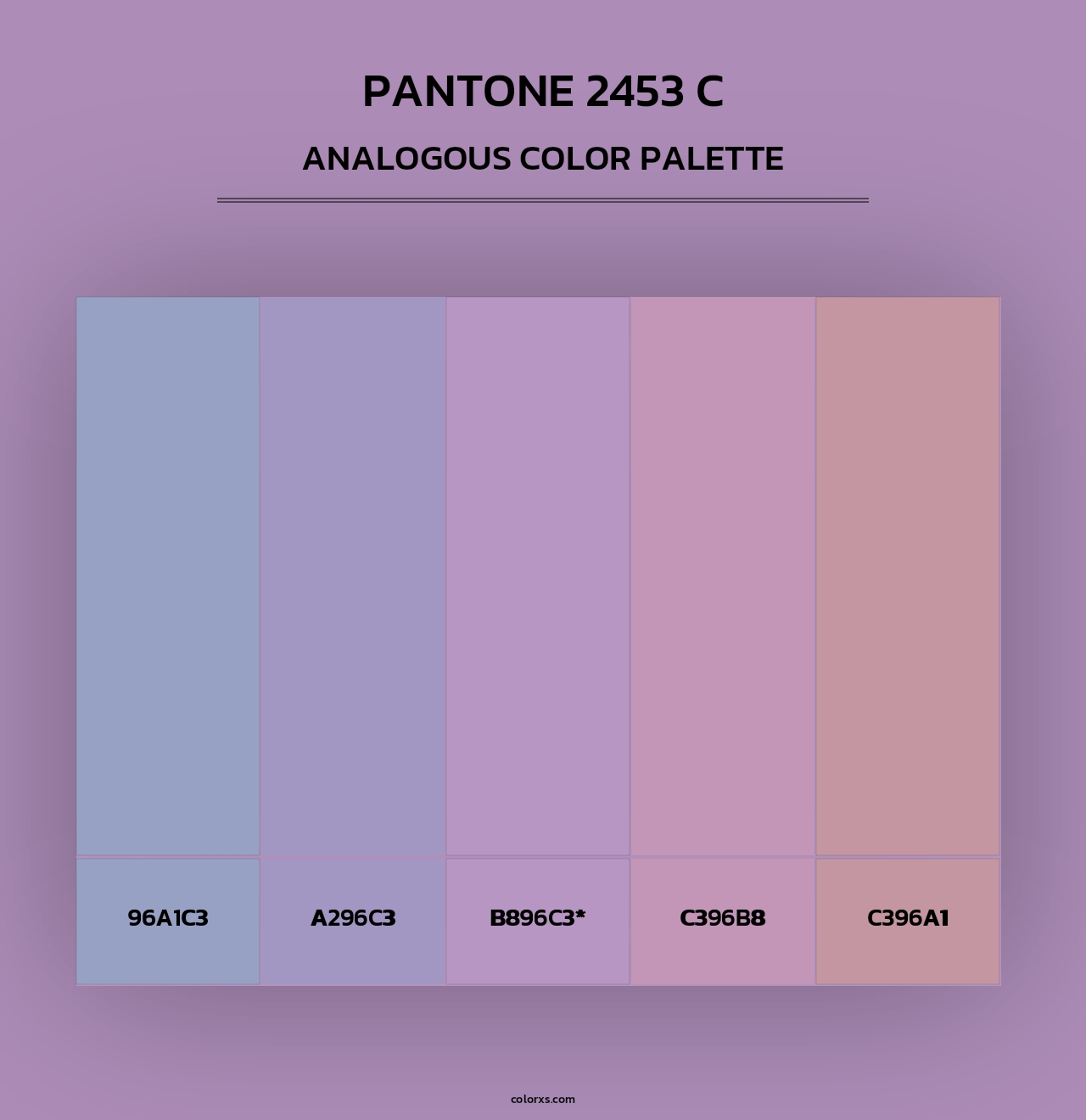 PANTONE 2453 C - Analogous Color Palette