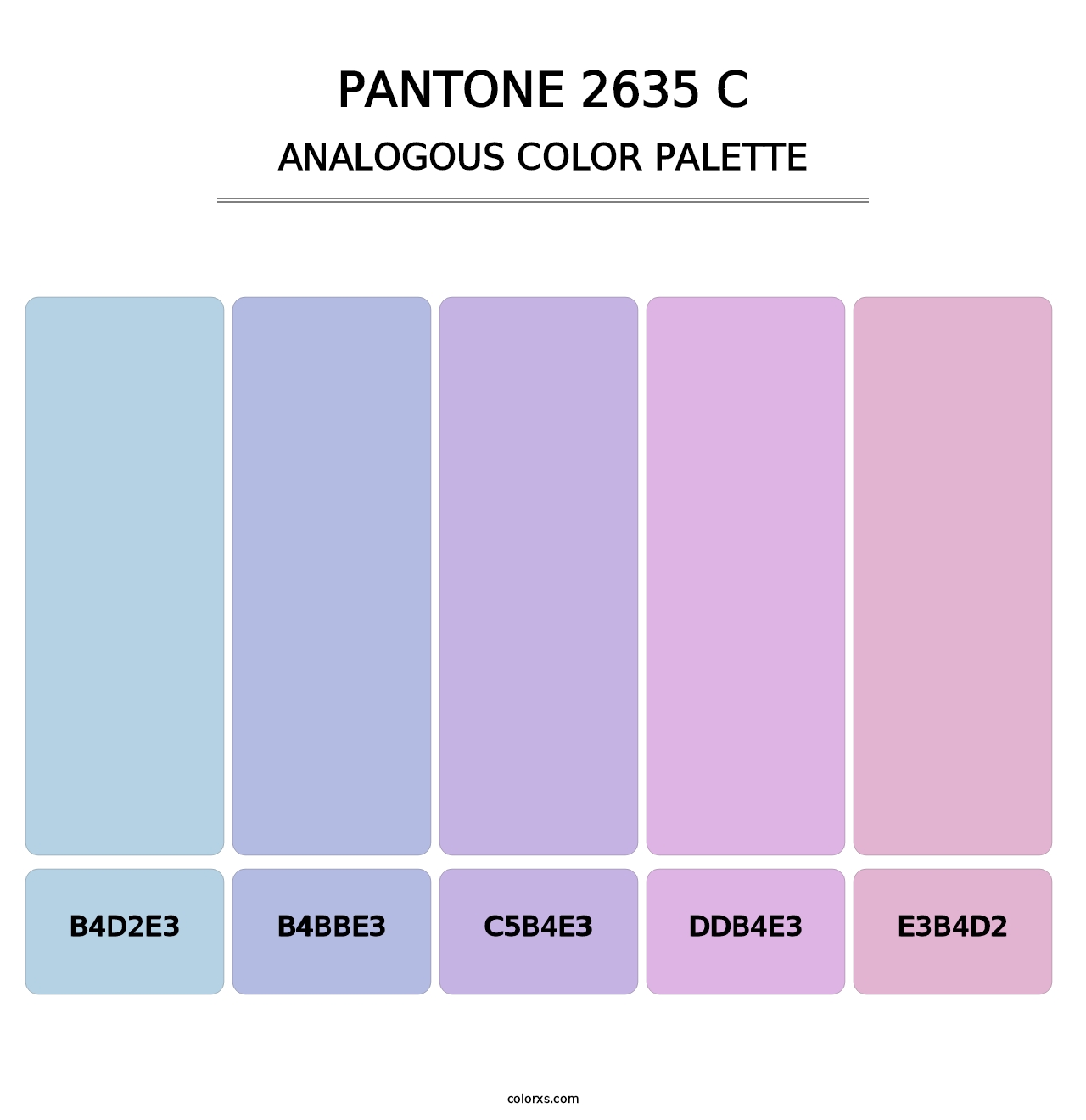 PANTONE 2635 C - Analogous Color Palette