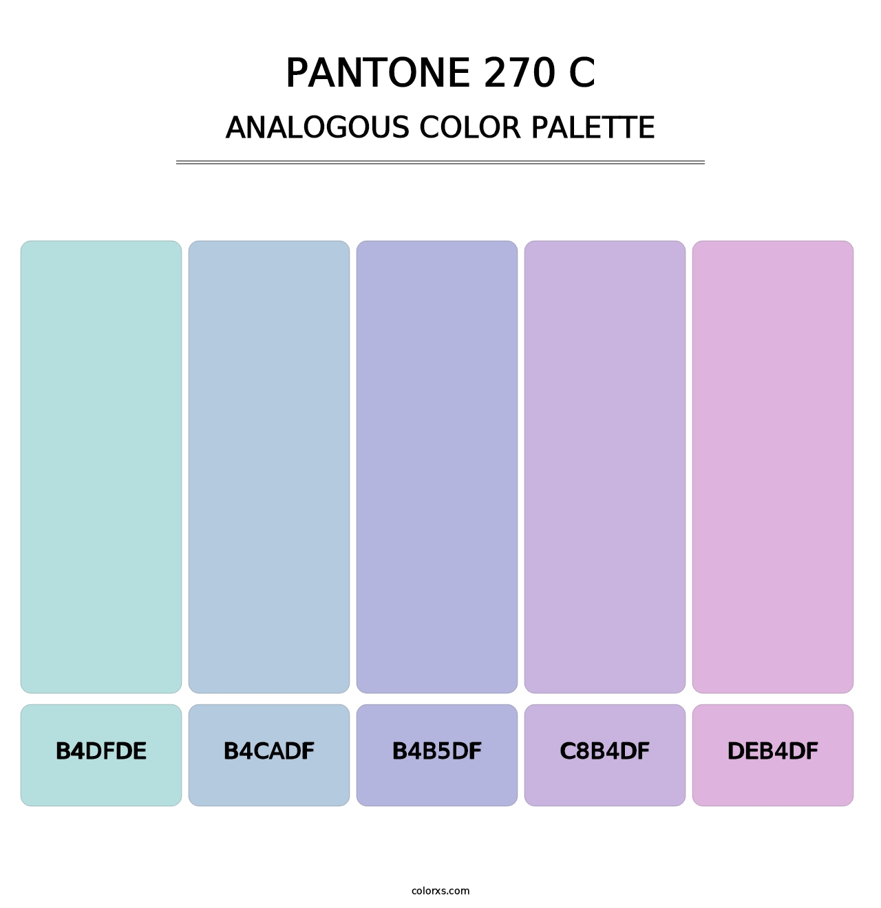 PANTONE 270 C - Analogous Color Palette