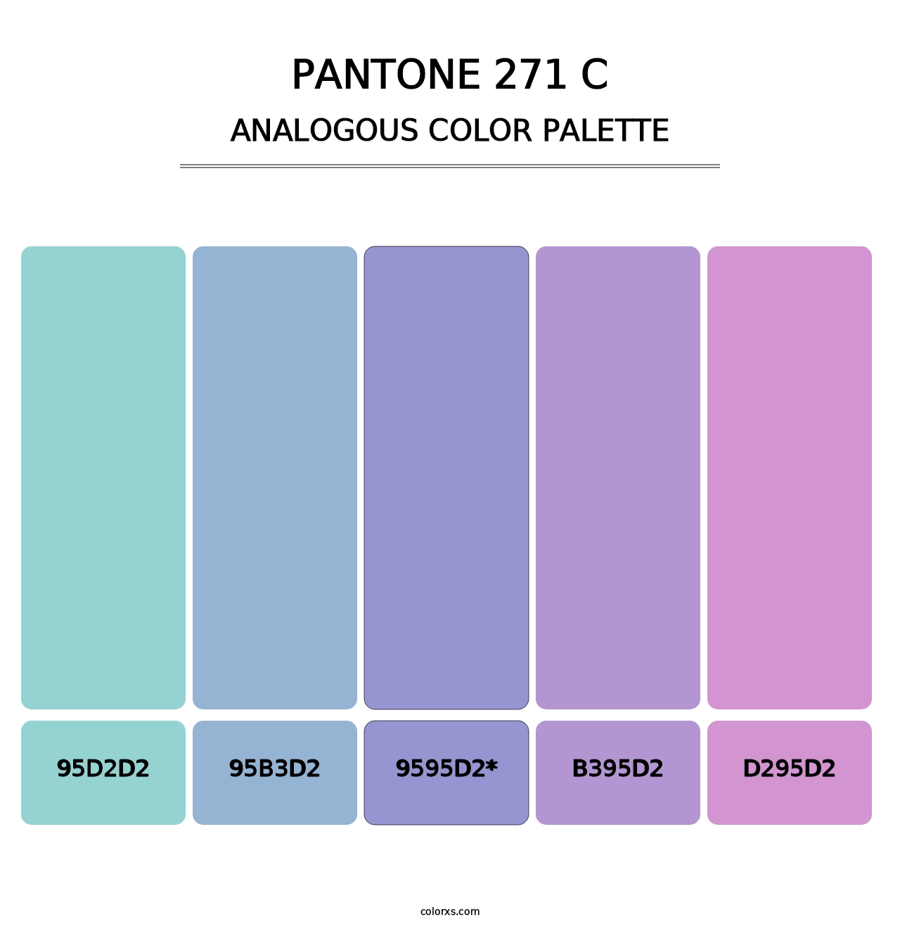 PANTONE 271 C - Analogous Color Palette