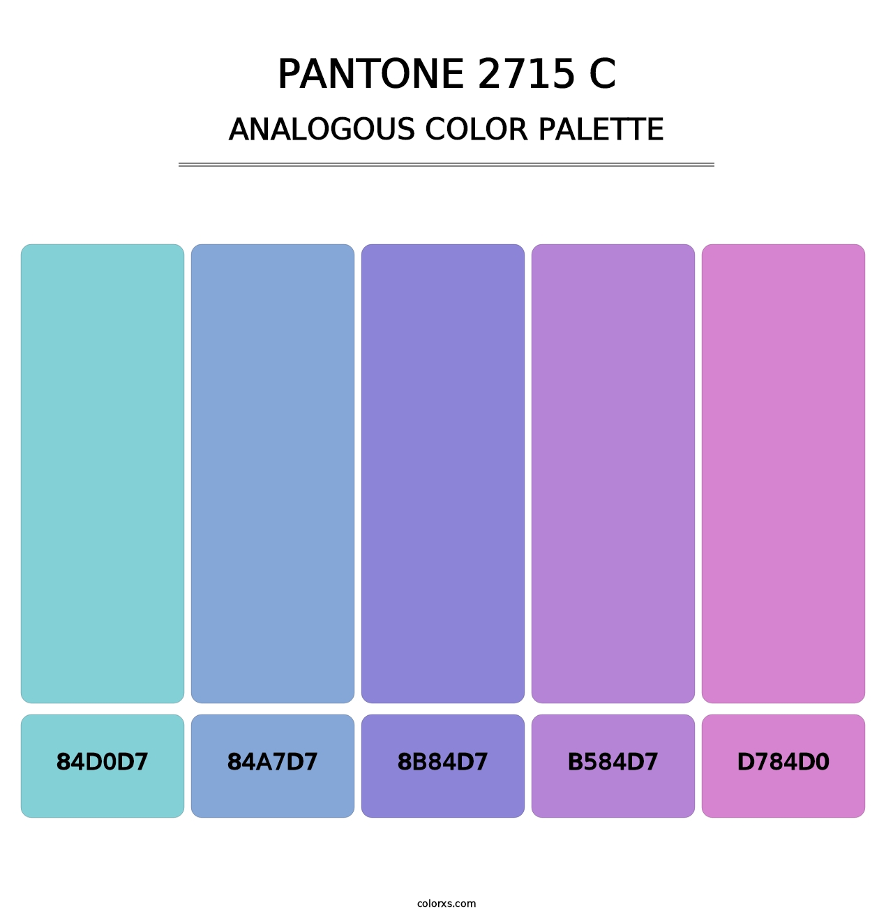 PANTONE 2715 C - Analogous Color Palette