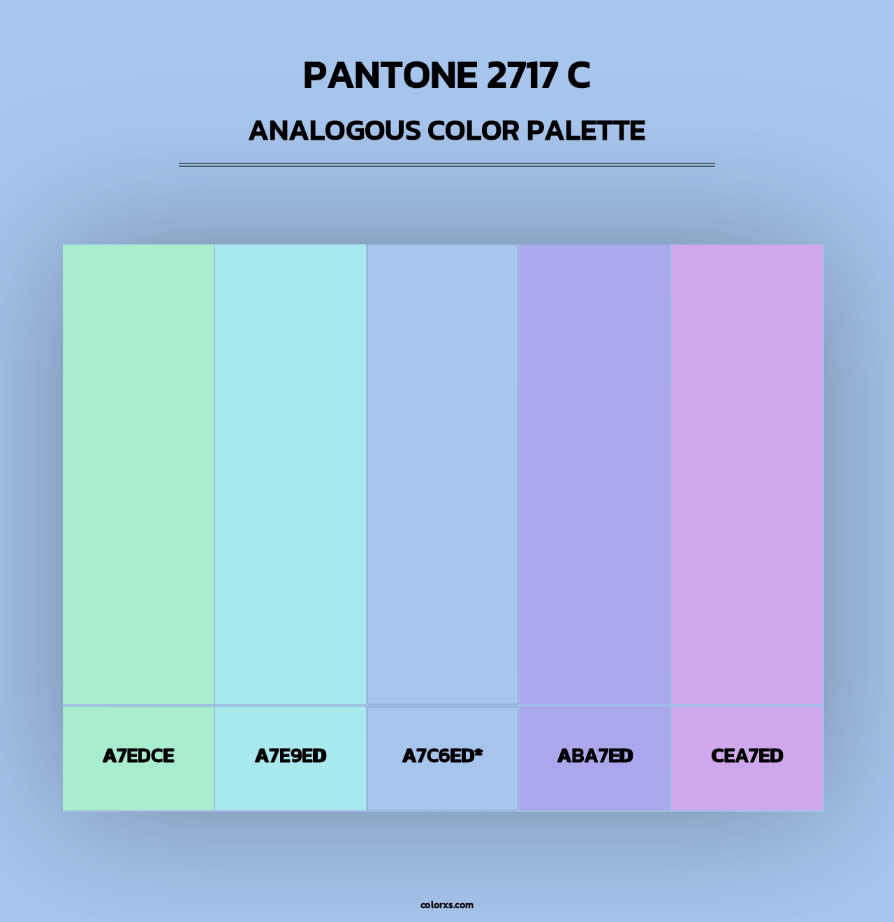 PANTONE 2717 C - Analogous Color Palette