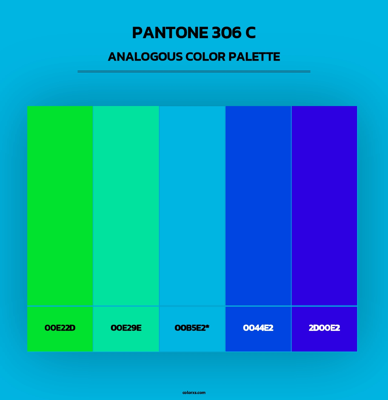 PANTONE 306 C - Analogous Color Palette