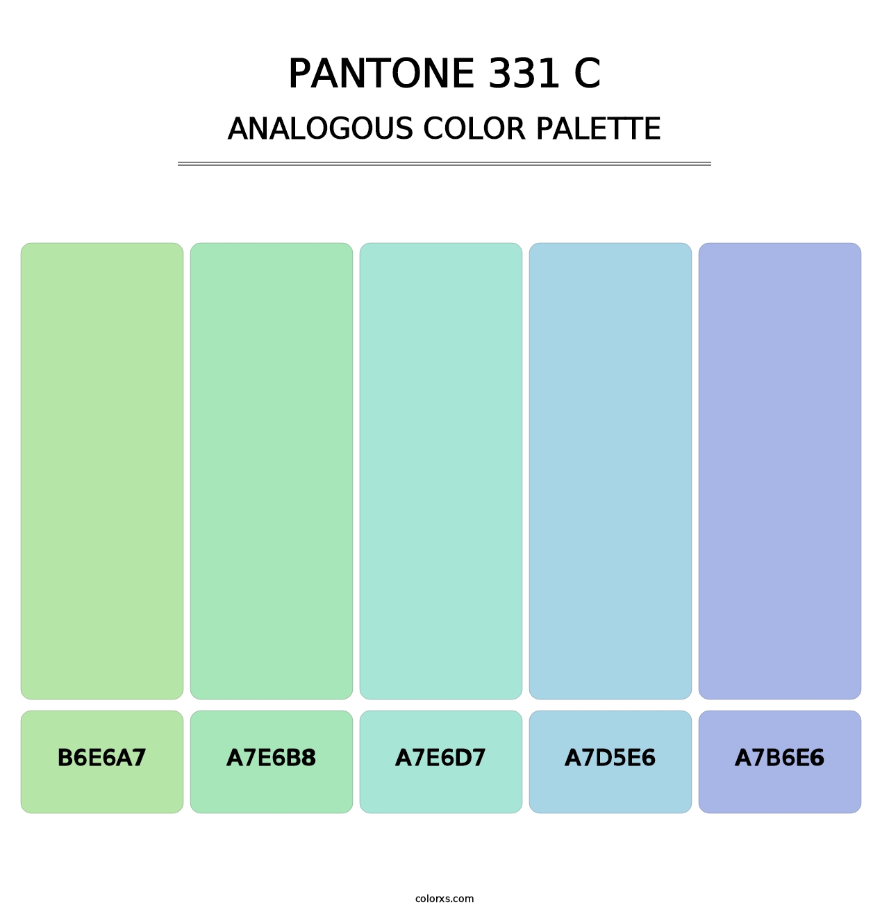PANTONE 331 C - Analogous Color Palette