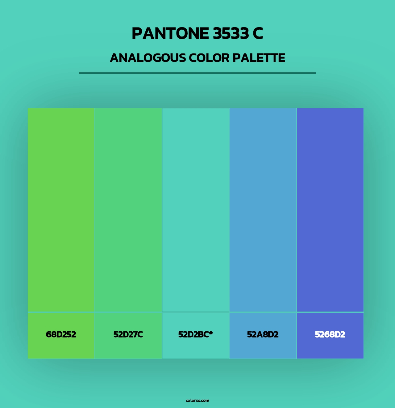 PANTONE 3533 C - Analogous Color Palette