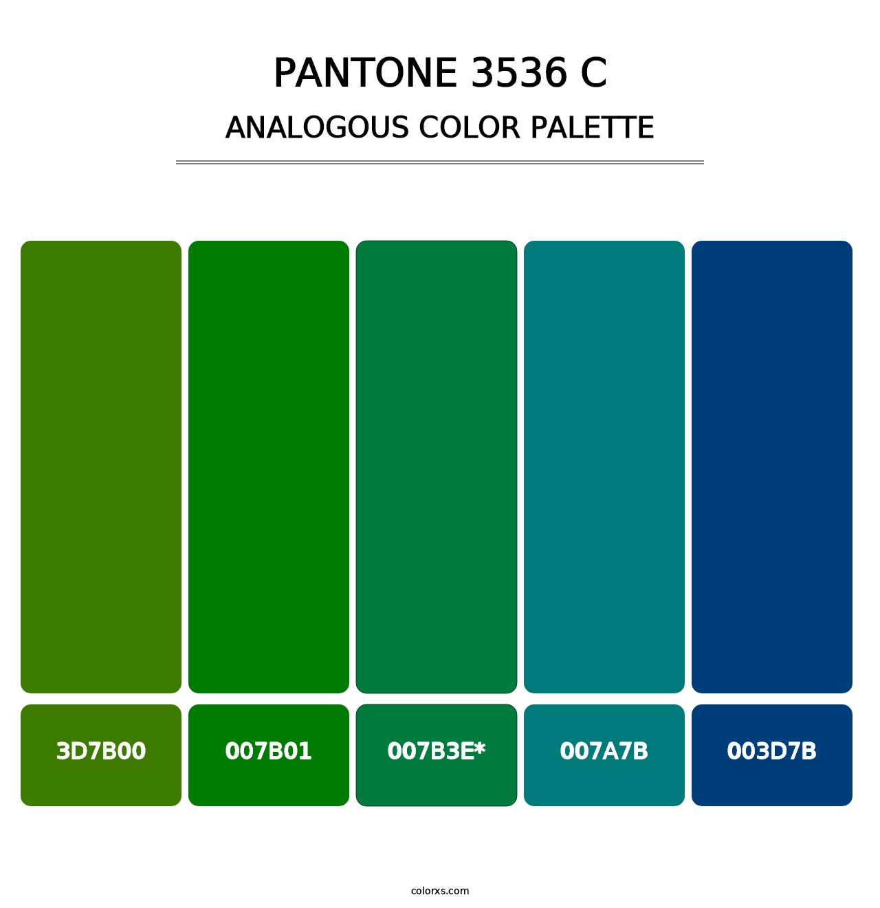PANTONE 3536 C - Analogous Color Palette