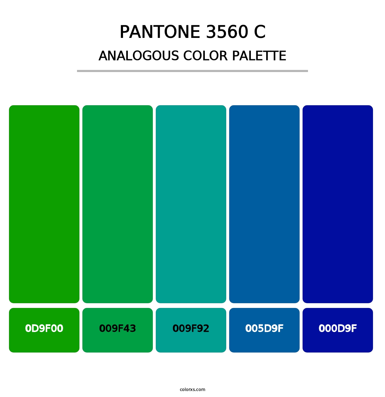 PANTONE 3560 C - Analogous Color Palette