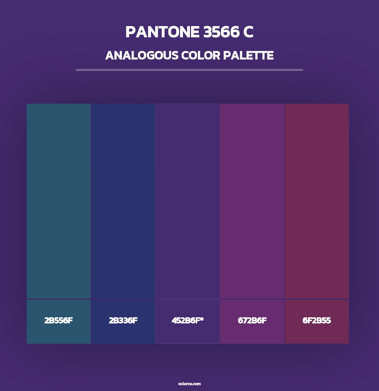 PANTONE 3566 C - Analogous Color Palette