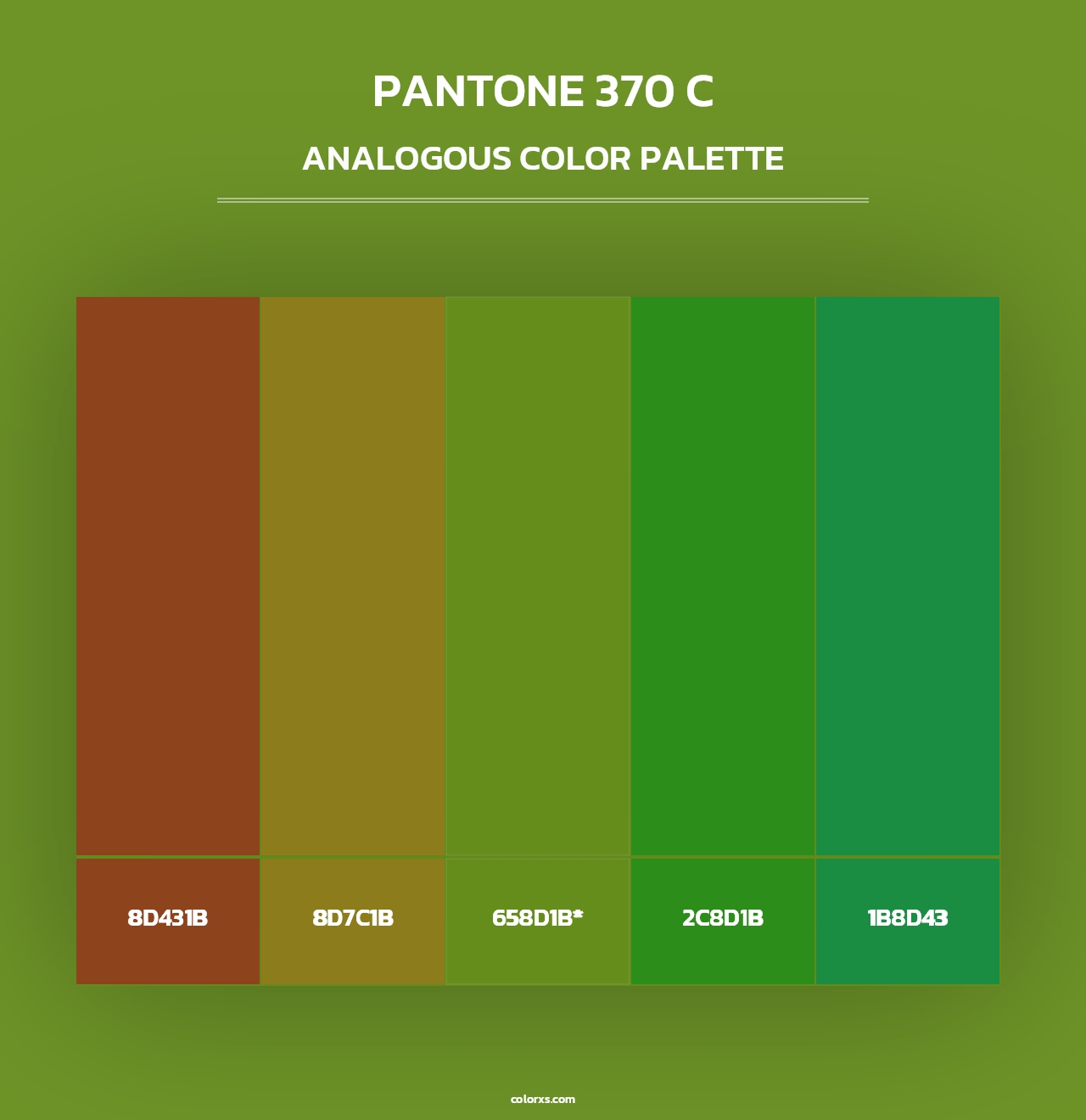 PANTONE 370 C - Analogous Color Palette
