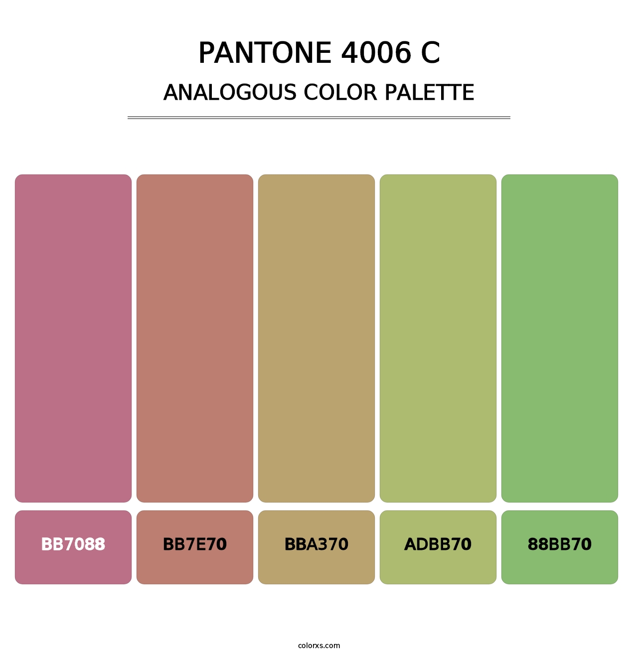 PANTONE 4006 C - Analogous Color Palette