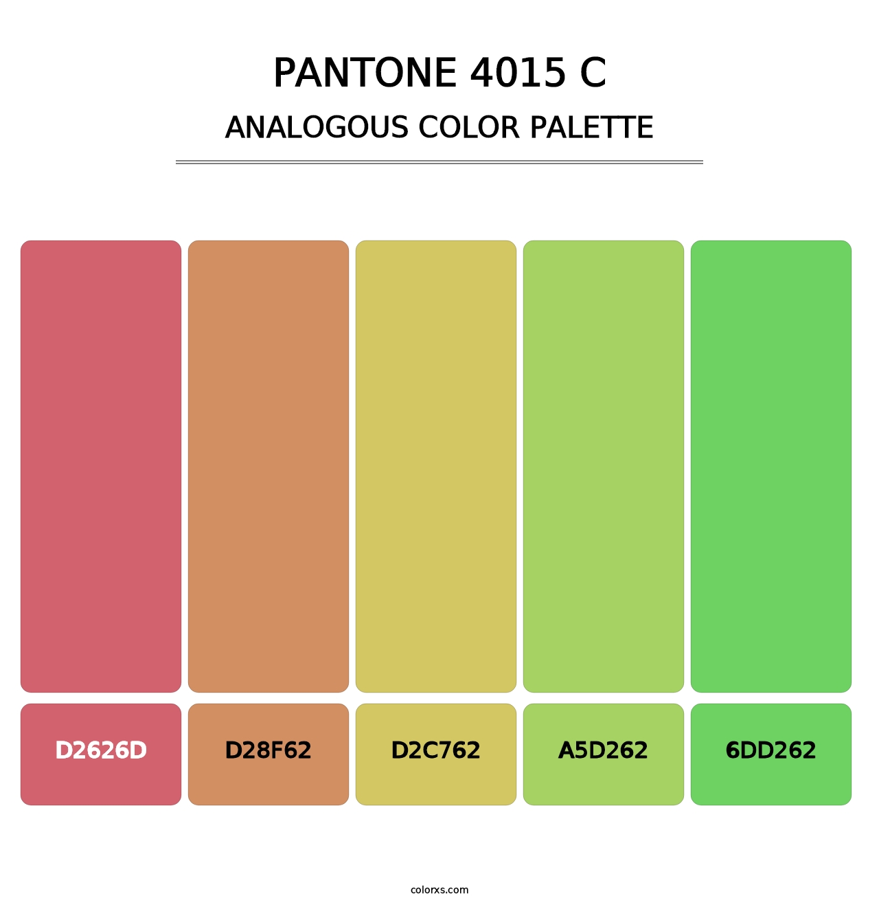 PANTONE 4015 C - Analogous Color Palette