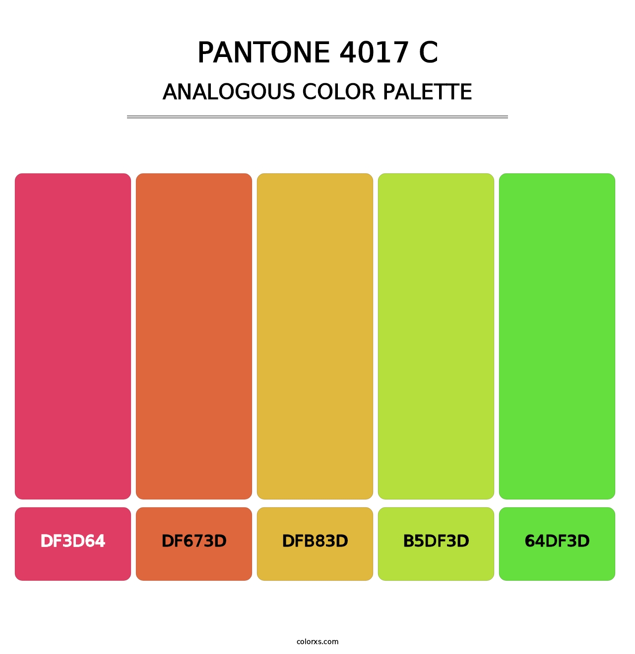 PANTONE 4017 C - Analogous Color Palette