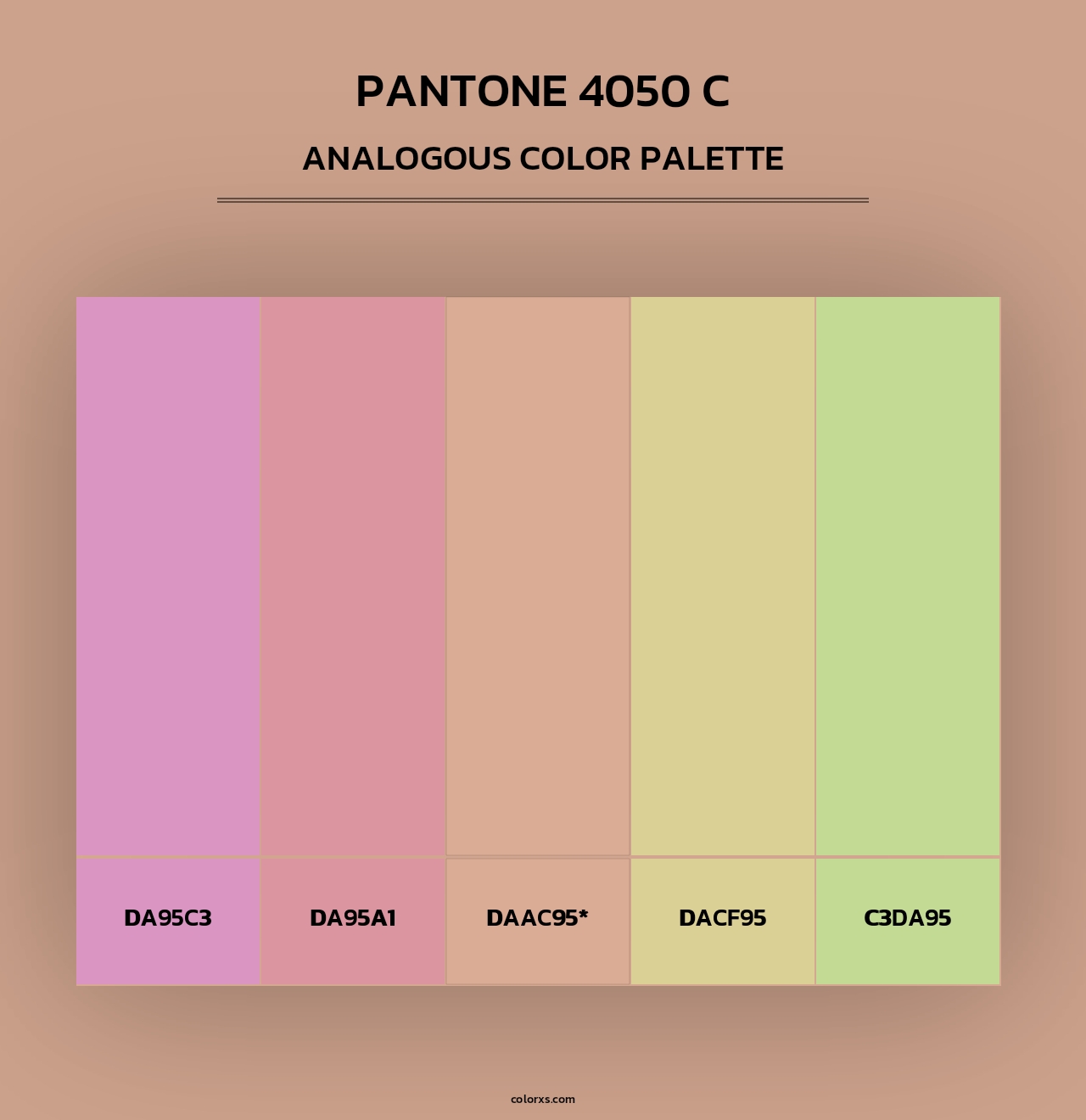 PANTONE 4050 C - Analogous Color Palette