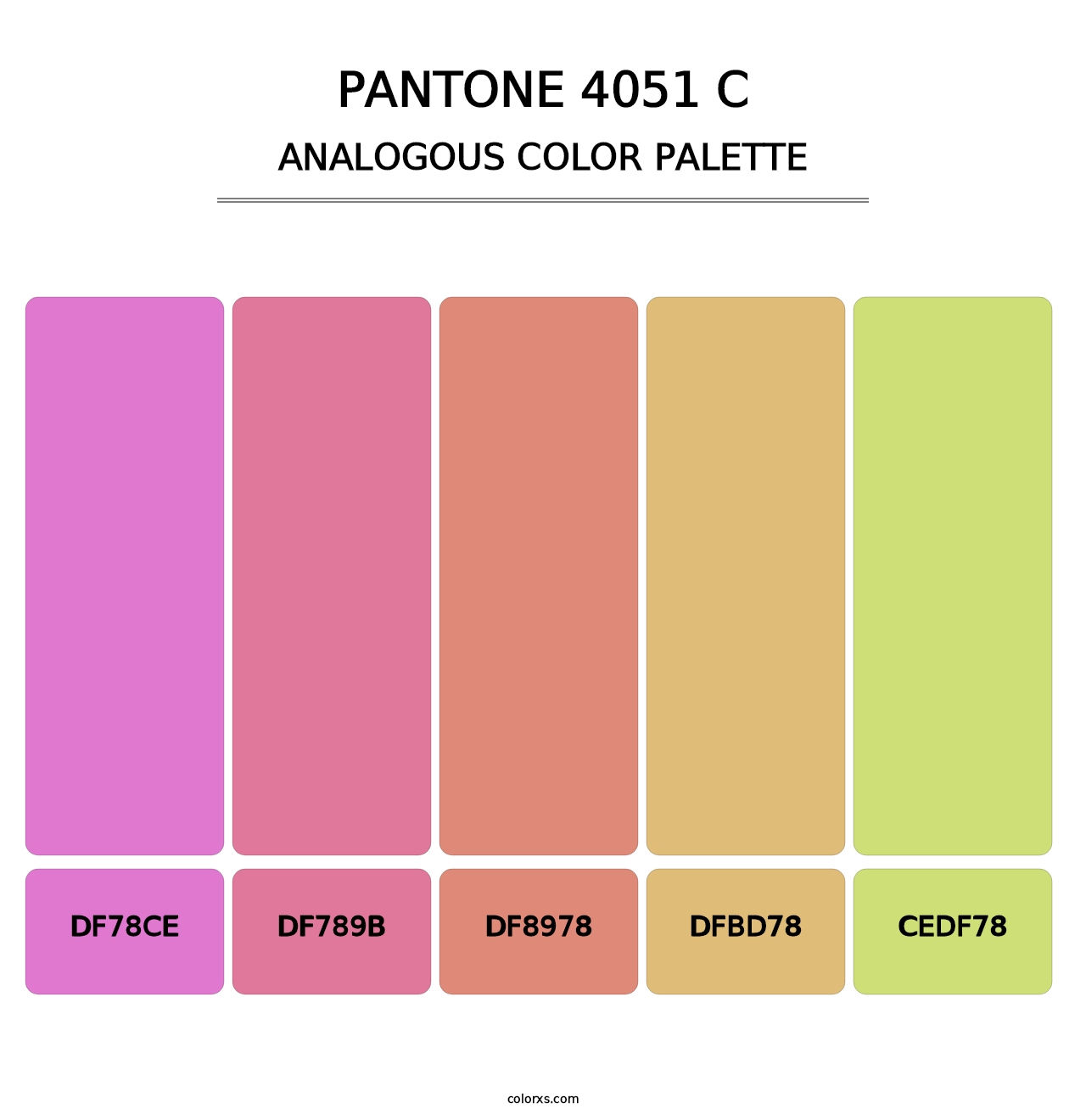 PANTONE 4051 C - Analogous Color Palette