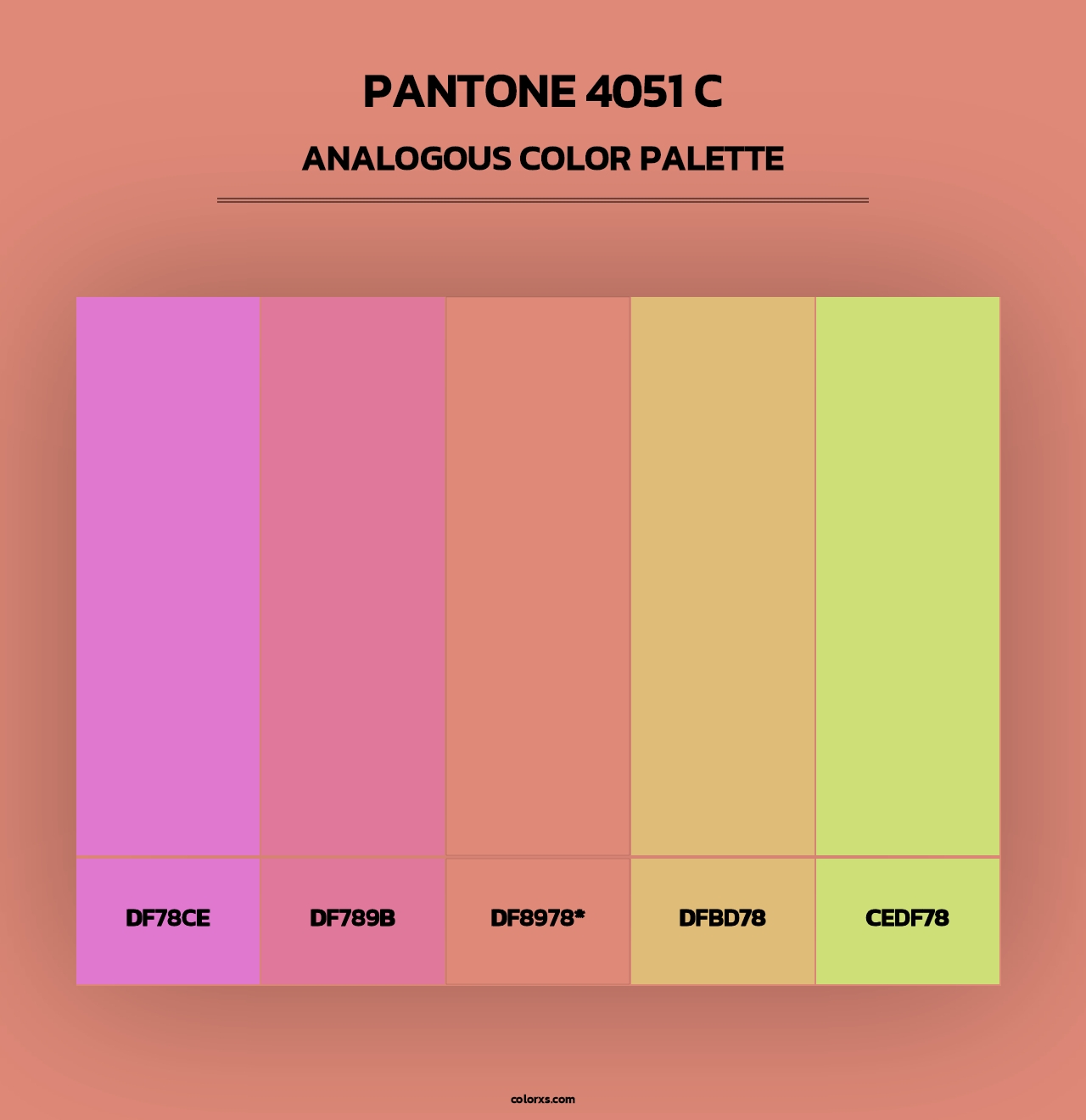PANTONE 4051 C - Analogous Color Palette