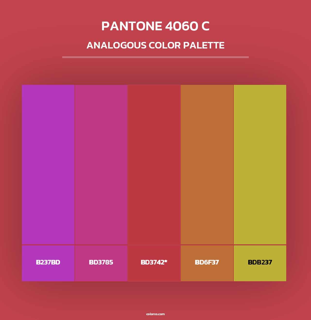PANTONE 4060 C - Analogous Color Palette