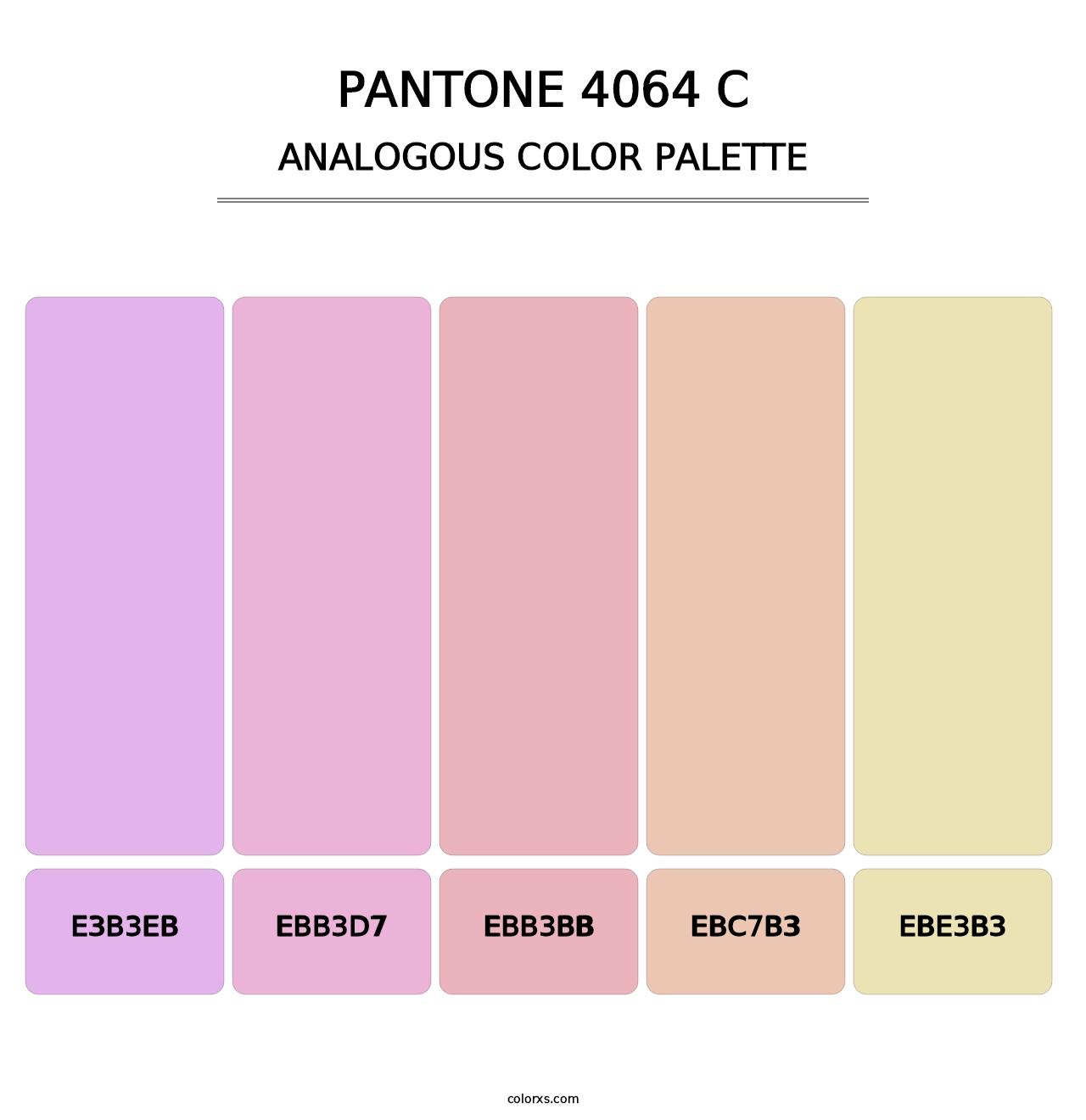 PANTONE 4064 C - Analogous Color Palette