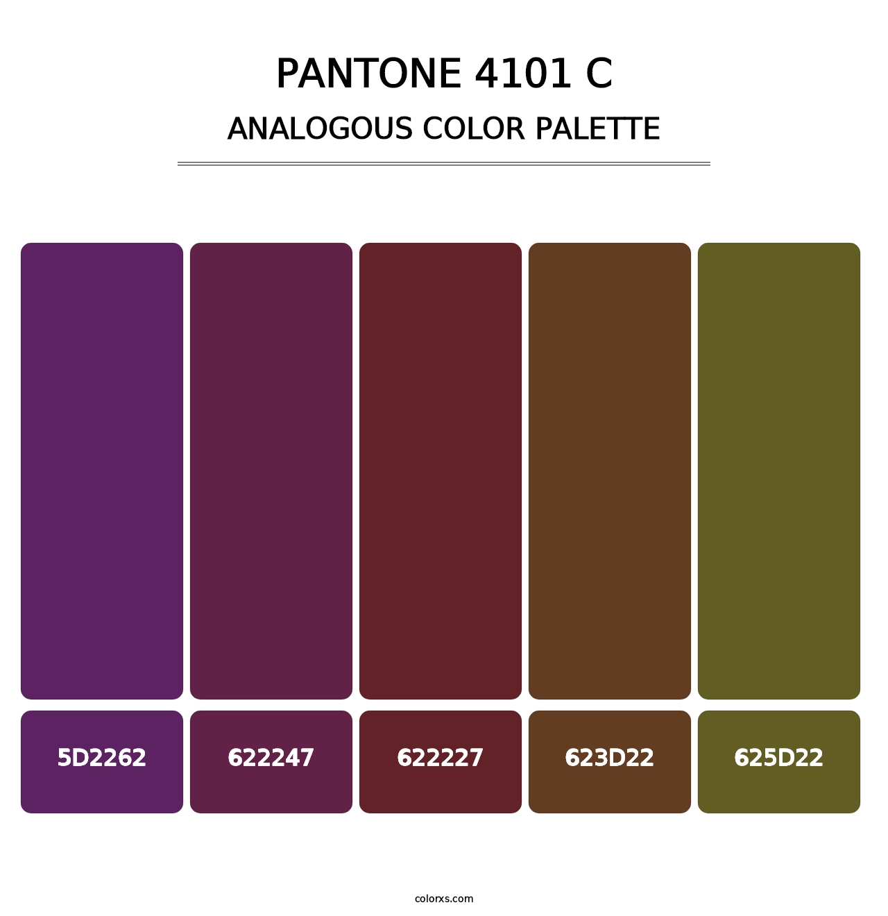 PANTONE 4101 C - Analogous Color Palette