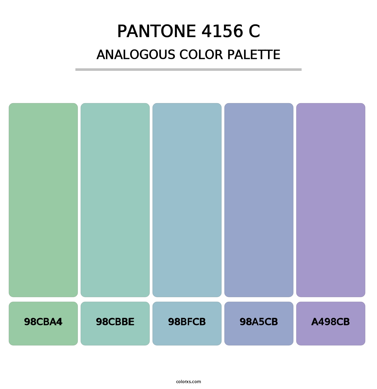 PANTONE 4156 C - Analogous Color Palette