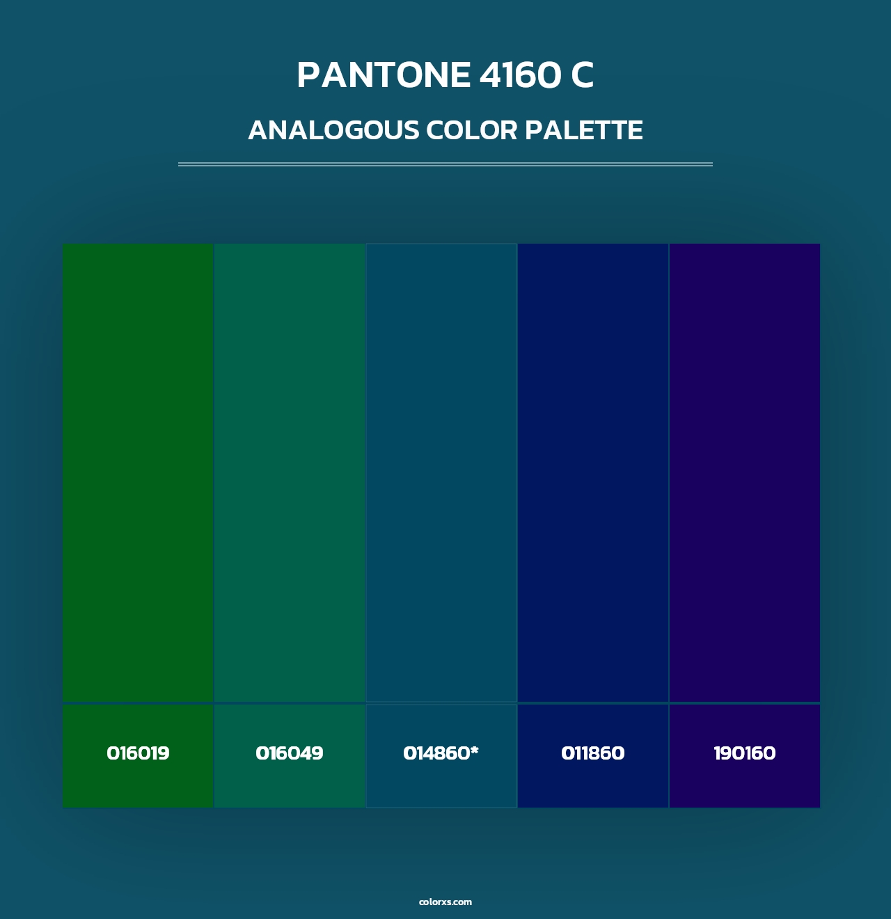 PANTONE 4160 C - Analogous Color Palette