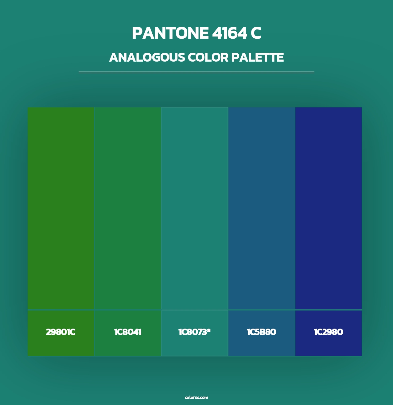 PANTONE 4164 C - Analogous Color Palette