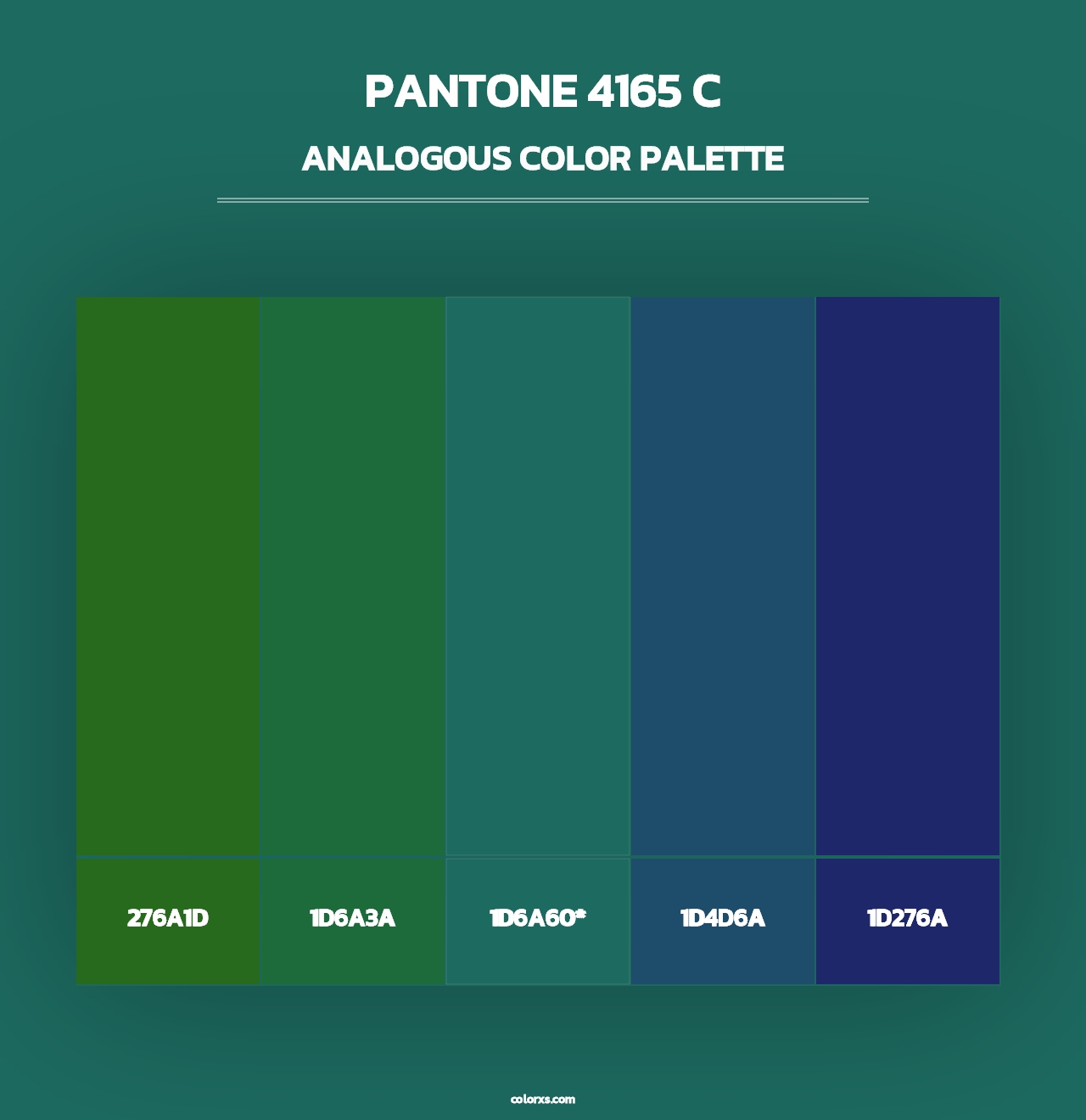 PANTONE 4165 C - Analogous Color Palette