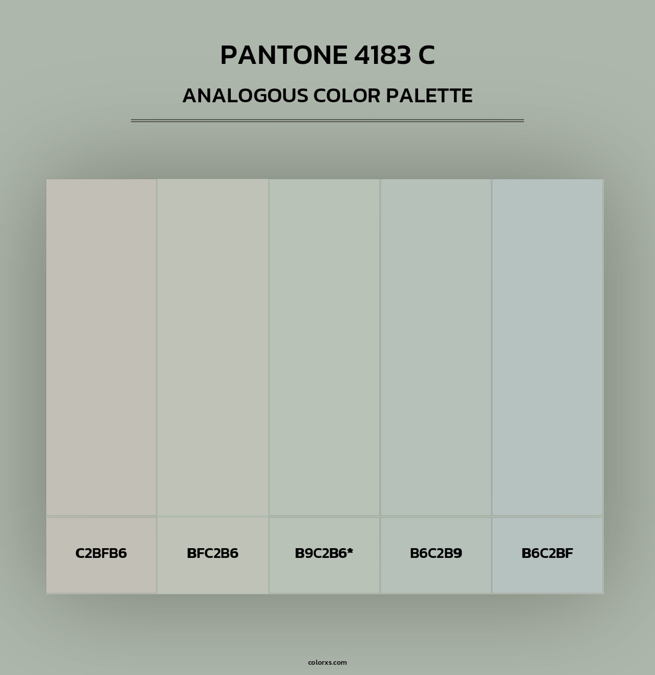 PANTONE 4183 C - Analogous Color Palette