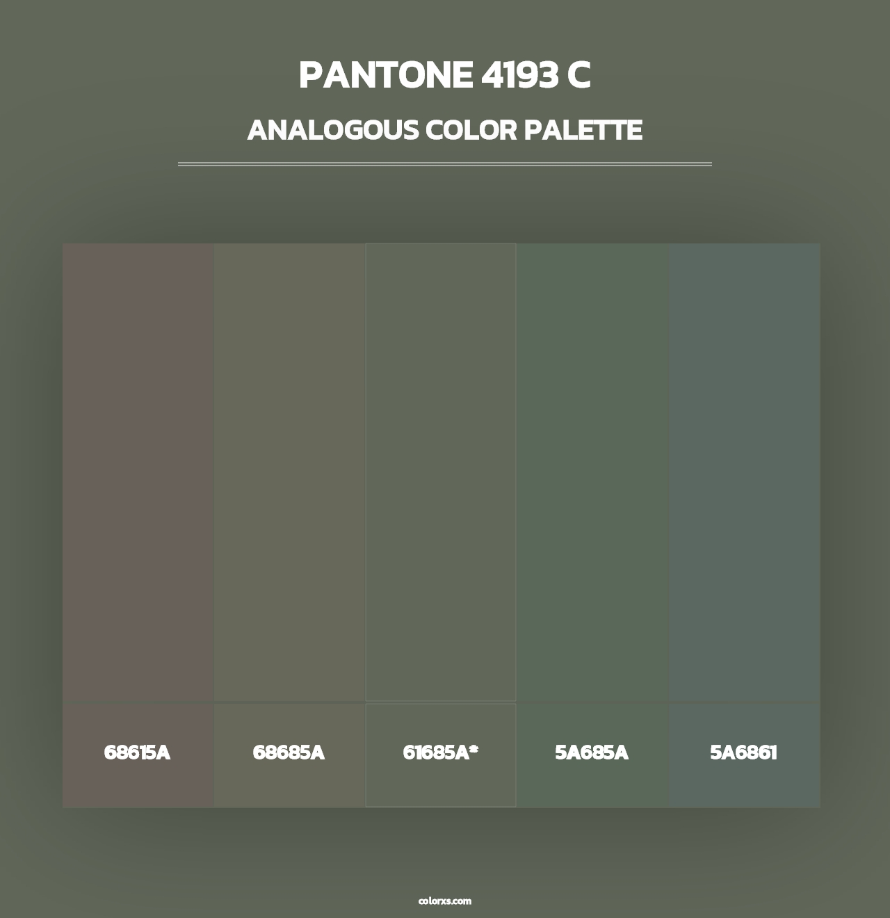 PANTONE 4193 C - Analogous Color Palette