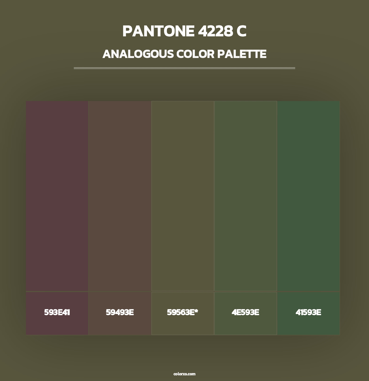 PANTONE 4228 C - Analogous Color Palette