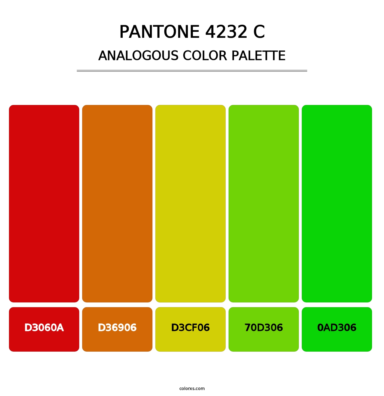 PANTONE 4232 C - Analogous Color Palette