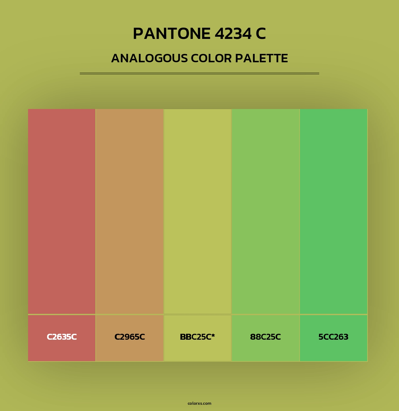 PANTONE 4234 C - Analogous Color Palette